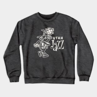 Alternate Utah Jazz Mascot - Simple, White Design Crewneck Sweatshirt